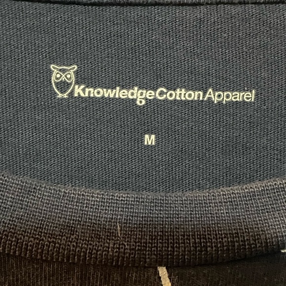 Knowledge Cotton Apparel Men's Logo All-over Print T-shirt  Size M - Picture 3 of 7